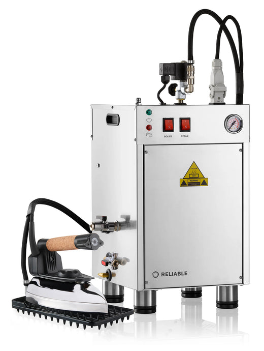 Reliable Continuous Fill 4.5L Professional Steam Boiler With Steam Iron 7' Long Steam Hose 8000BU-4100IR - MachineShark