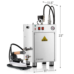 Reliable Continuous Fill 4.5L Professional Steam Boiler With Steam Iron 7' Long Steam Hose 8000BU-4100IR - MachineShark
