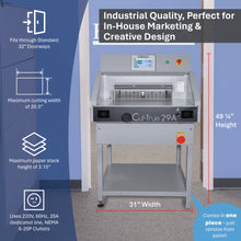 Load image into Gallery viewer, Formax Automatic Electric Guillotine Cutter Cut-True 29A