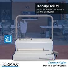 Load image into Gallery viewer, ReadyCoilM all-in-one manual coil punch &amp; electric binding machine