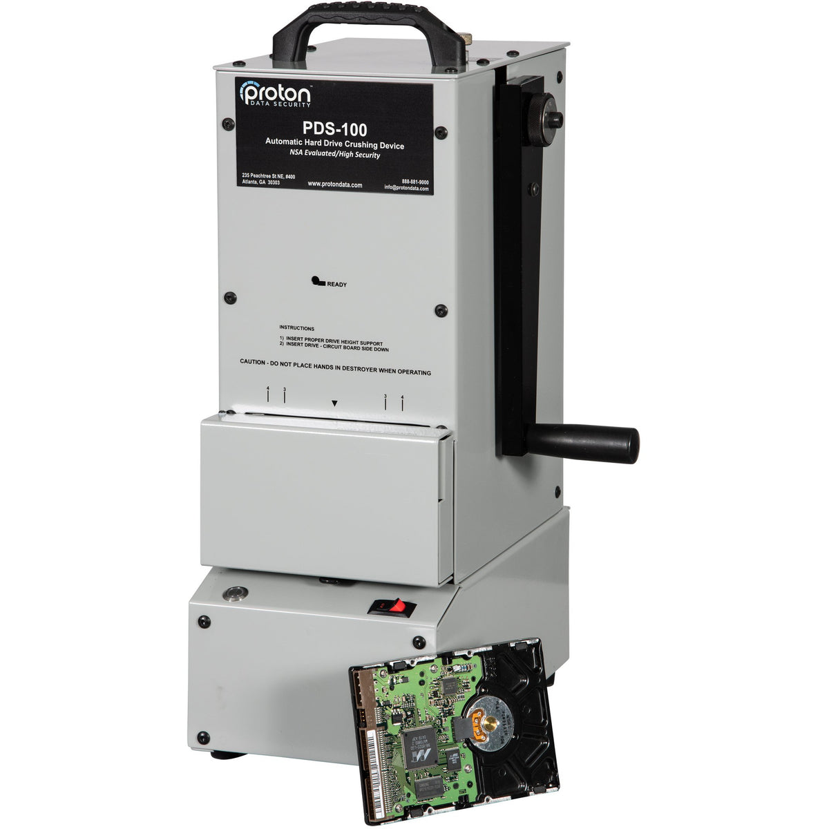 Proton PDS-100 HDD Destroyer/Crusher | MachineShark