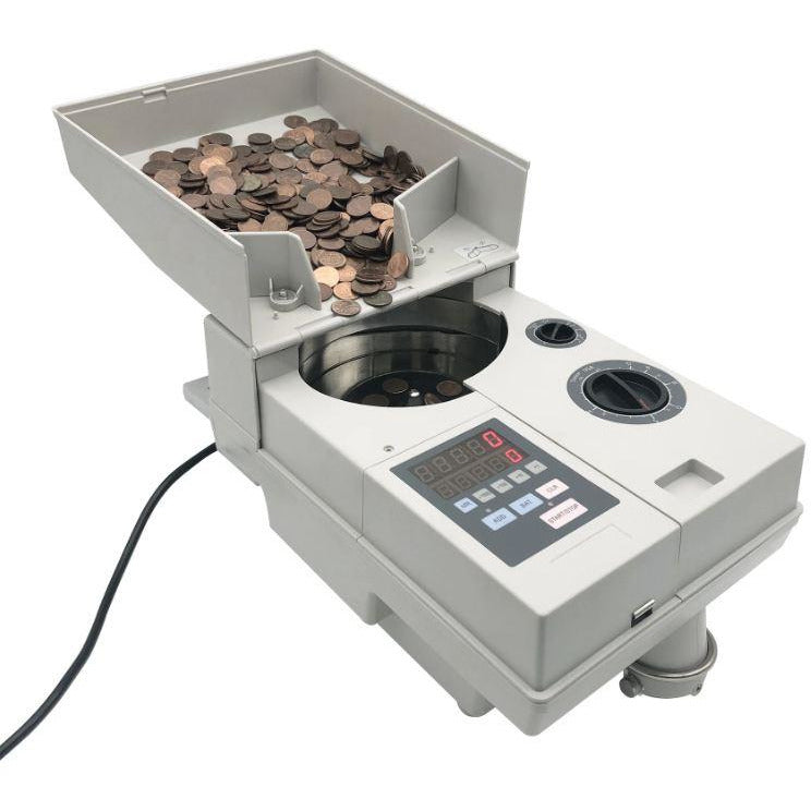 110V CS-100 USA Coin Counter Electric Change Money Cash Counting