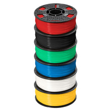 Load image into Gallery viewer, Afinia ABS PLUS Premium Filament, 1 kg, 6-Pack,Blk,White,Red,Yellow,Blue,Green 28592