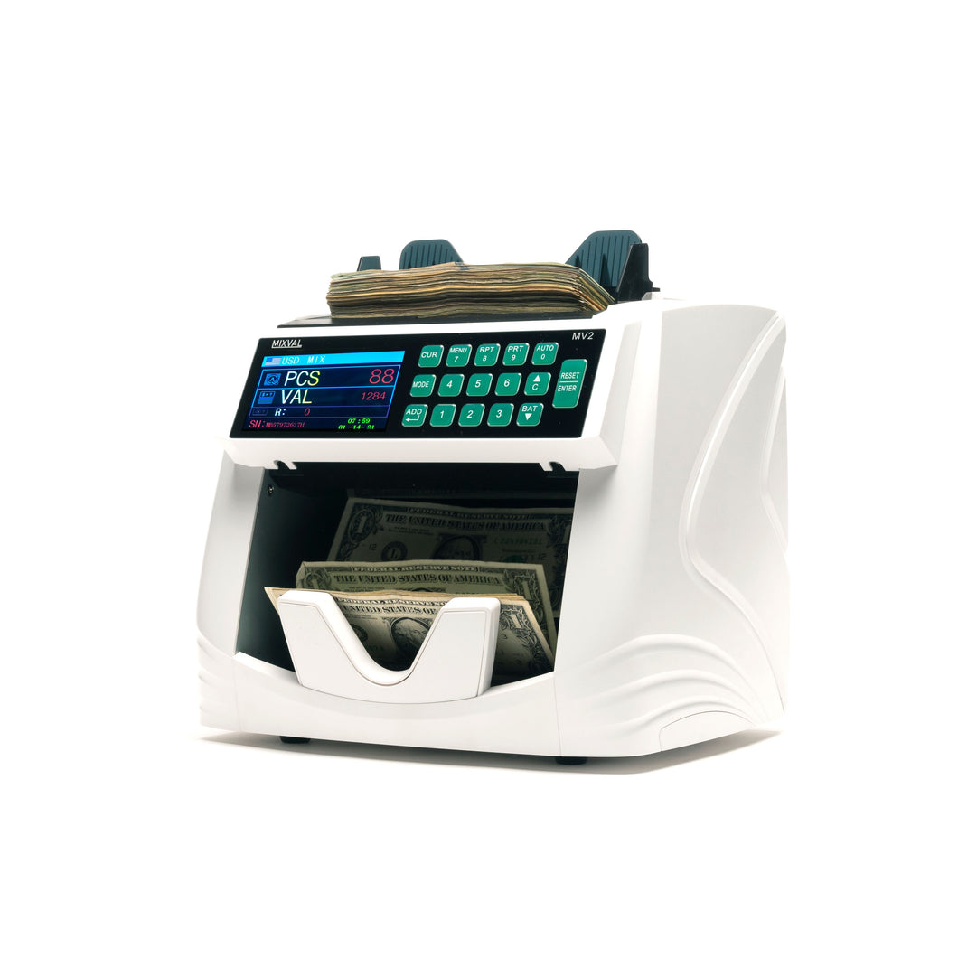 MIXVAL MV2 Bank Grade Mixed Money Counter - MachineShark